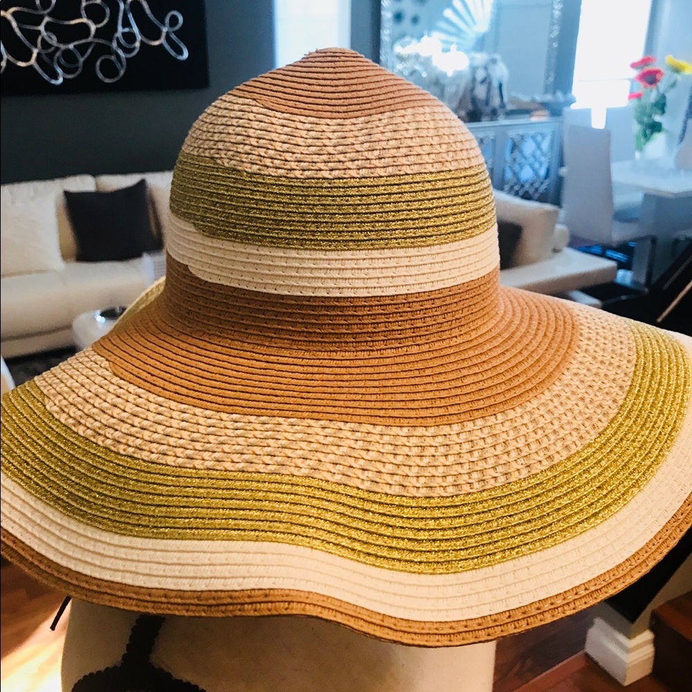Collection 18 Gold Natural Floppy Hat - Picture 3 of 6
